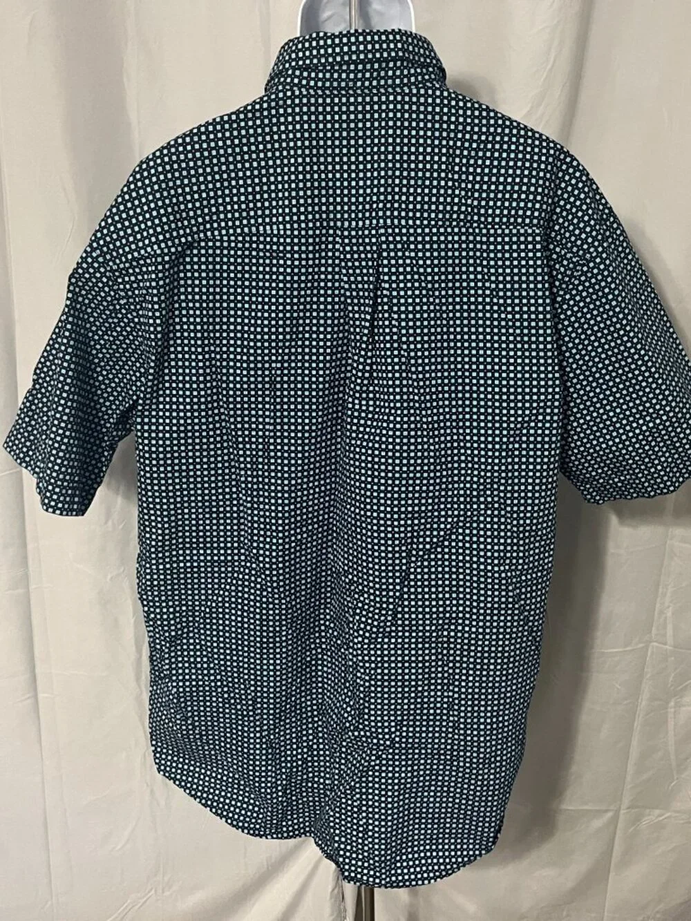 Cinch 🤠 Men's XL Blue White Cowboy Cut Short Sleeve Western Shirt 🔥